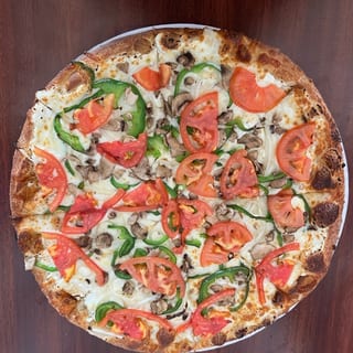 White Vegetarian Pizza