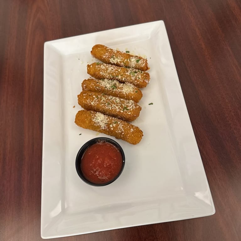 Savor our mozzarella sticks